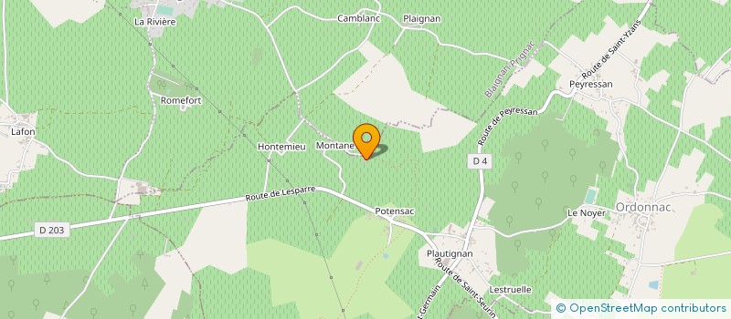 localisation de l'entreprise TAFFARD DE BLAIGNAN  ORDONNAC