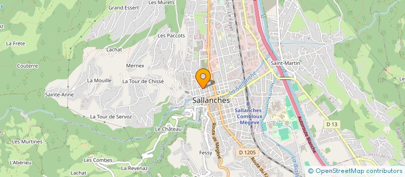 localisation de l'entreprise TAFFIOLE à SALLANCHES
