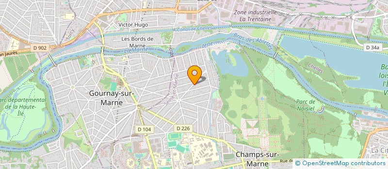 localisation de l'entreprise TAFOLEUSTE  CHAMPS-SUR-MARNE