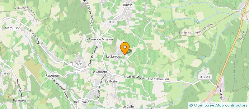 localisation de l'entreprise TAFUDY  THEIZE