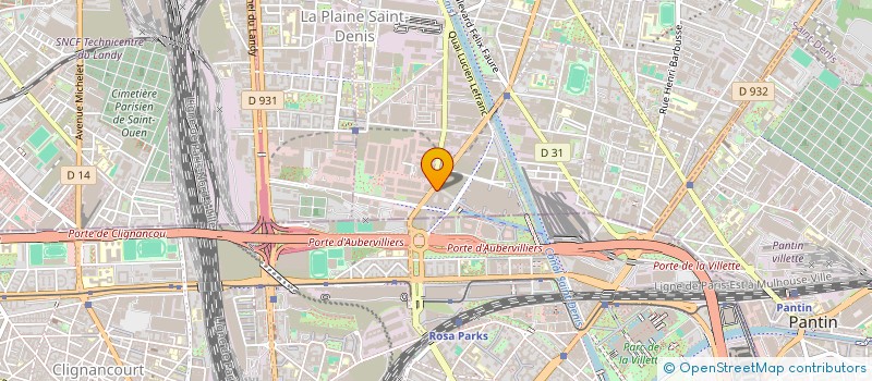 localisation de l'entreprise TAG à AUBERVILLIERS