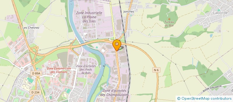 localisation de l'entreprise TAG à AUXERRE