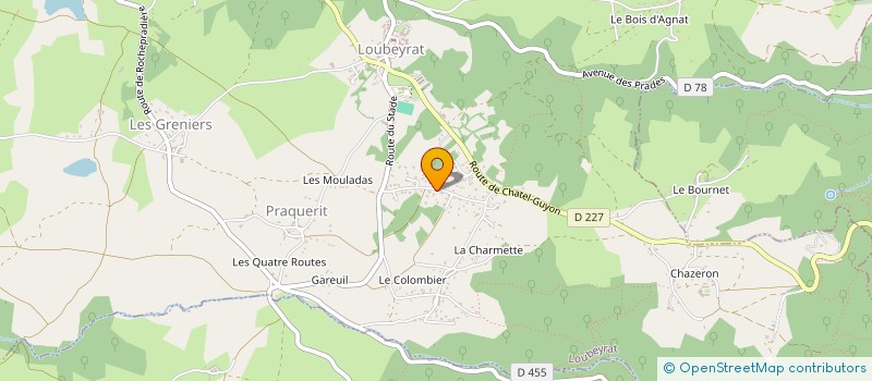 localisation de l'entreprise TAG  LOUBEYRAT