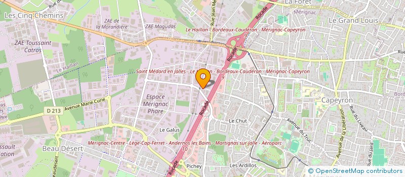 localisation de l'entreprise TAG  MERIGNAC