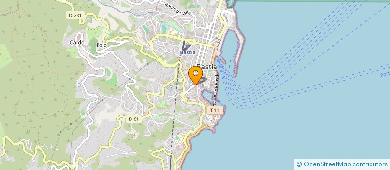localisation de l'entreprise TAG à BASTIA