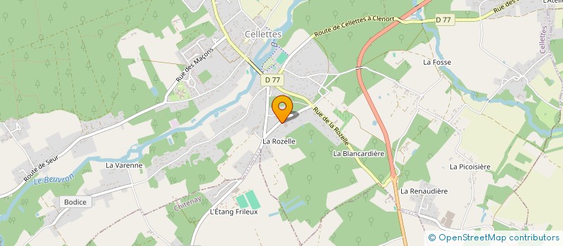 localisation de l'entreprise TAG IMMO à CELLETTES