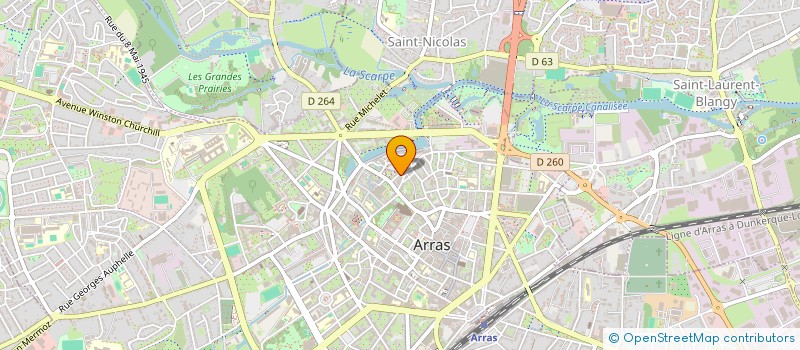 localisation de l'entreprise TAGADA à ARRAS