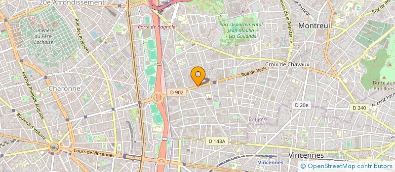 localisation de l'entreprise TAGARA FOOD à MONTREUIL