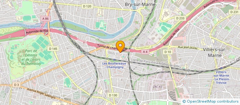 localisation de l'entreprise TAGC à CHAMPIGNY-SUR-MARNE