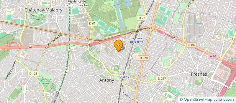 localisation de l'entreprise TAGELAN à ANTONY
