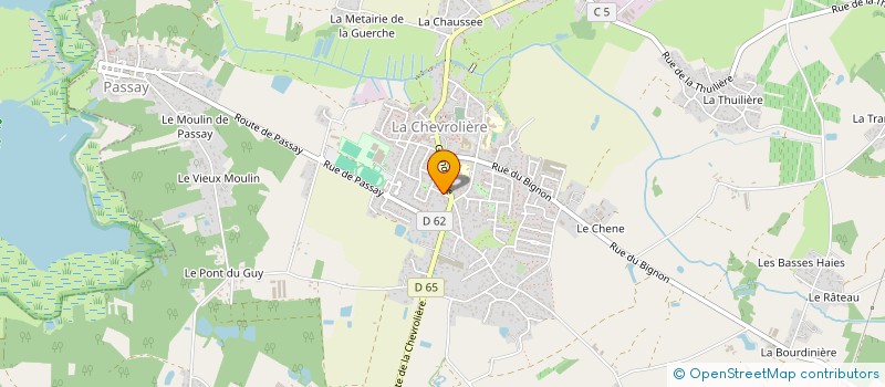 localisation de l'entreprise TAGG PLOMBERIE à CHEVROLIERE (LA)