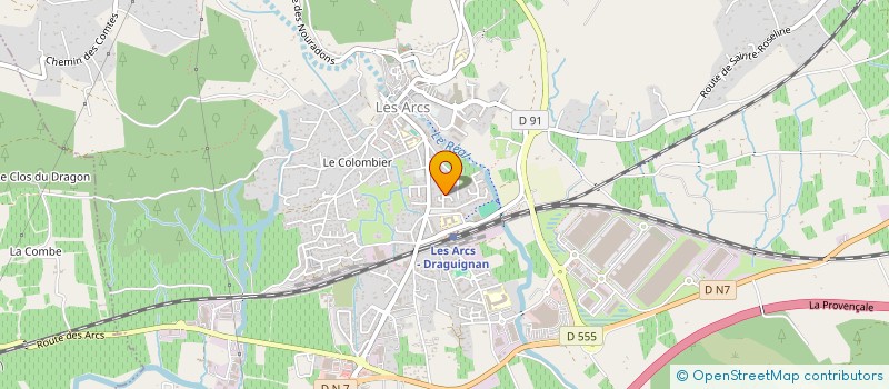 localisation de l'entreprise TAGGI à LES ARCS