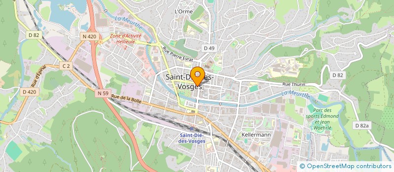 localisation de l'entreprise TAGICO  SAINT-DIE-DES-VOSGES