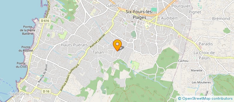 localisation de l'entreprise TAGOHA à SIX-FOURS-LES-PLAGES