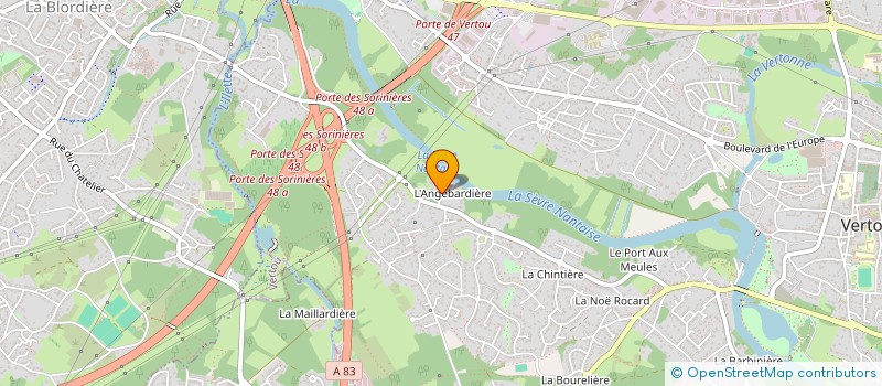 localisation de l'entreprise TAGORE CONSEIL à VERTOU