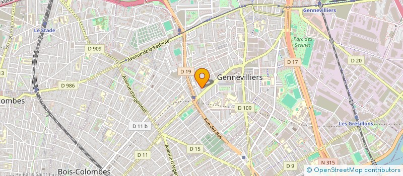 localisation de l'entreprise TAHA à GENNEVILLIERS