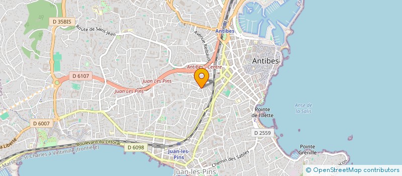 localisation de l'entreprise TAHA à ANTIBES