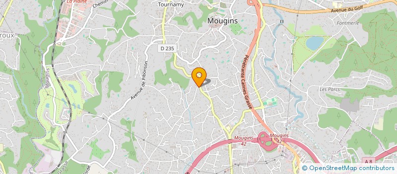 localisation de l'entreprise TAHA ' A à MOUGINS