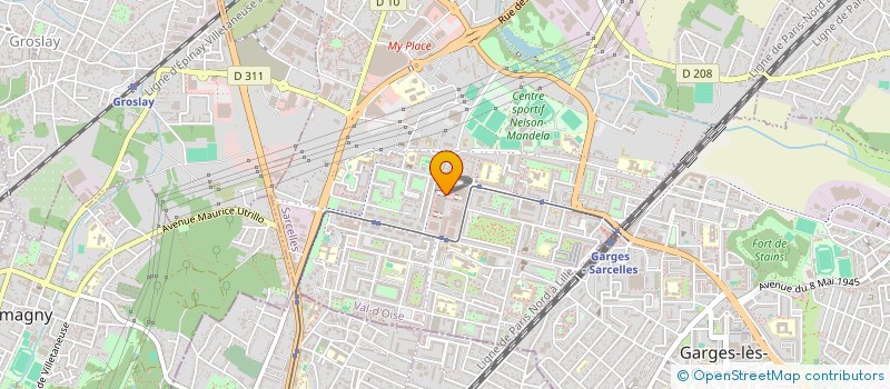 localisation de l'entreprise TAHA ALVINA COIFFURE  SARCELLES