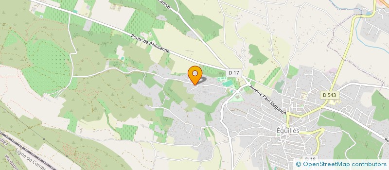 localisation de l'entreprise TAHAA 23  EGUILLES