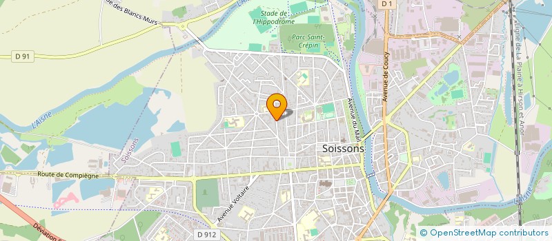 localisation de l'entreprise TAHARI à SOISSONS