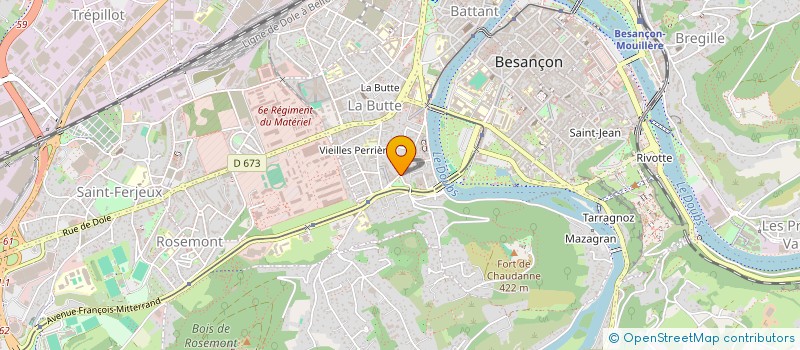 localisation de l'entreprise TAHEL  BESANCON