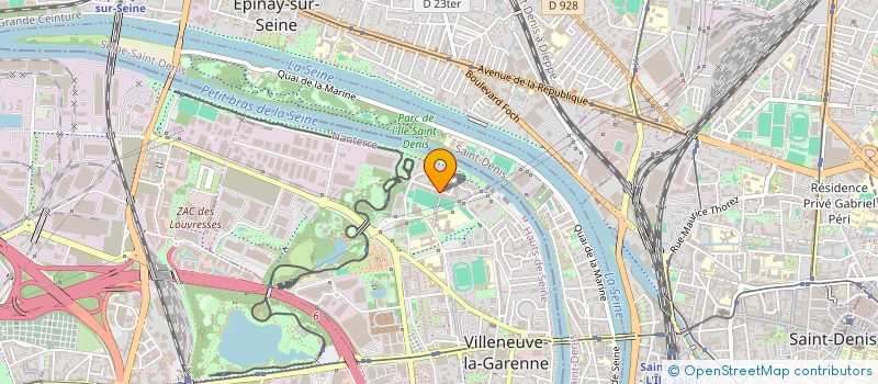 localisation de l'entreprise TAHEL  VILLENEUVE-LA-GARENNE