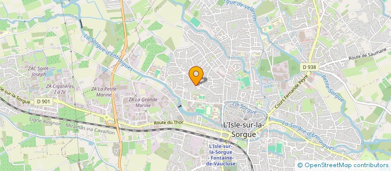 localisation de l'entreprise TAHER  L'ISLE-SUR-LA-SORGUE