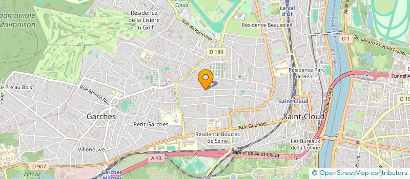 localisation de l'entreprise TAHERE DEVELOPPEMENT à SAINT CLOUD