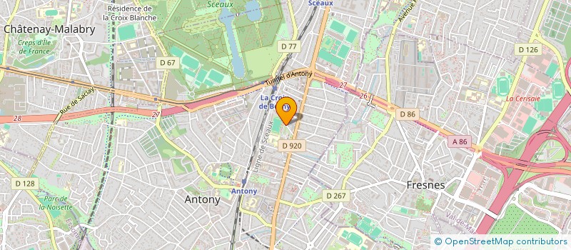 localisation de l'entreprise TAHIOLINE à ANTONY