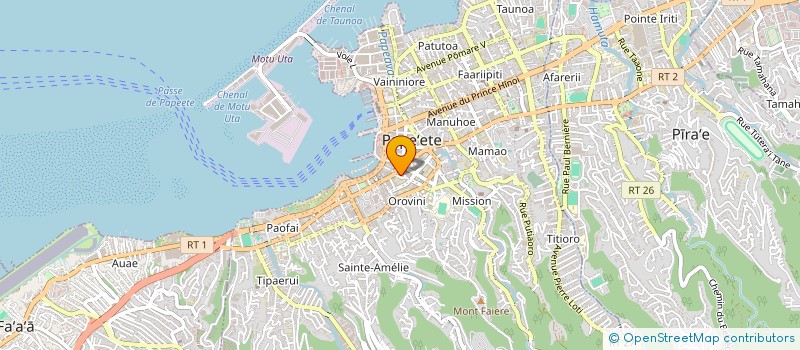 localisation de l'entreprise TAHITI ACCESS à PAPEETE