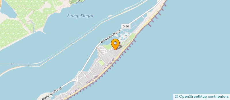 localisation de l'entreprise TAHITI BEACH BORD DE MER à FRONTIGNAN