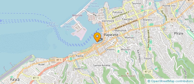 localisation de l'entreprise TAHITI PERLES S C à PAPEETE