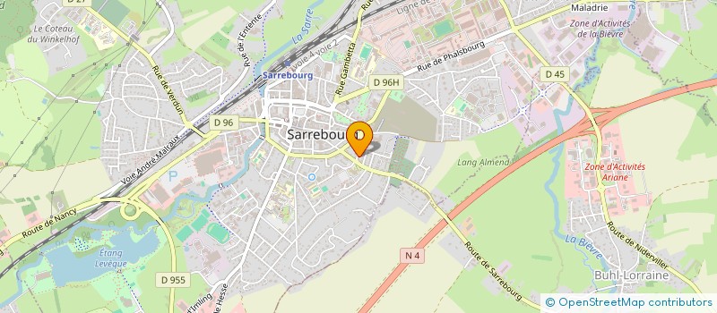 localisation de l'entreprise TAHITI TO'A à SARREBOURG