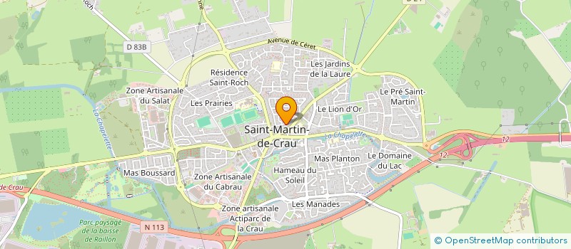 localisation de l'entreprise TAHLA à SAINT MARTIN DE CRAU