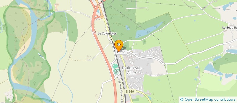 localisation de l'entreprise TAHM  TOULON-SUR-ALLIER