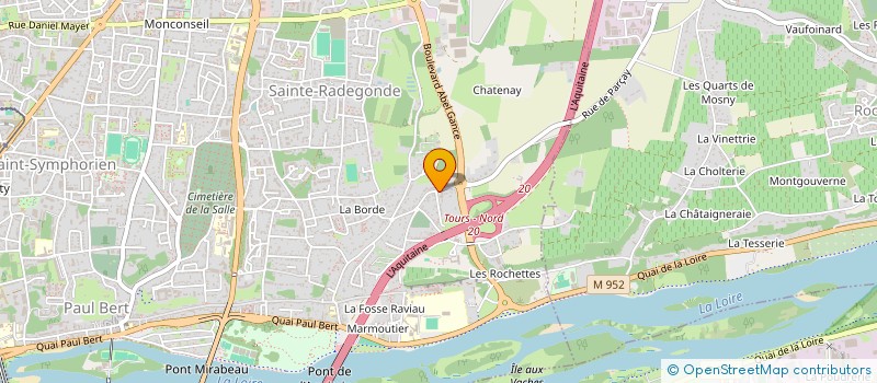 localisation de l'entreprise TAHNETON à TOURS