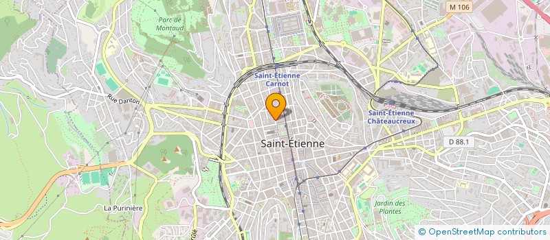 localisation de l'entreprise TAHO DESIGN  SAINT-ETIENNE