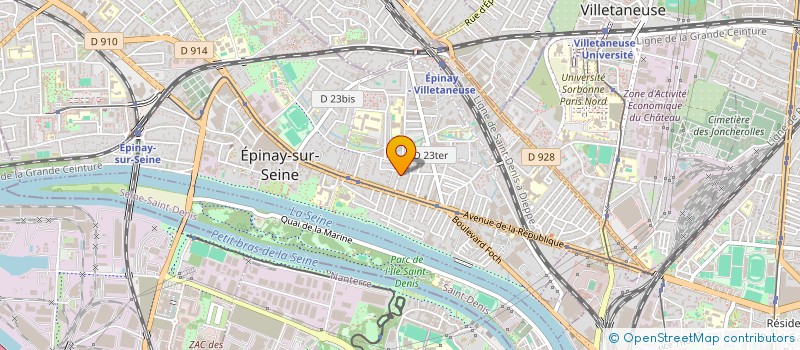 localisation de l'entreprise TAHOR à EPINAY-SUR-SEINE