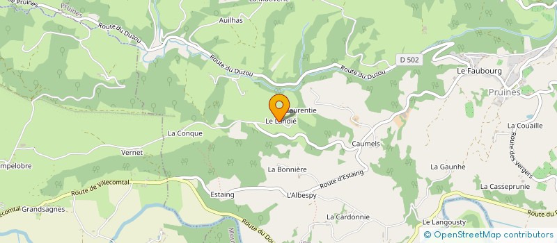 localisation de l'entreprise TAI CHI CHUAN EN ROUERGUE  PRUINES