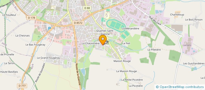 localisation de l'entreprise TAI CHI ET QI QONG VITRE  VITRE