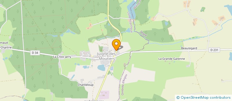 localisation de l'entreprise TAI CHI ET TAO A JUIGNE  JUIGNE-DES-MOUTIERS