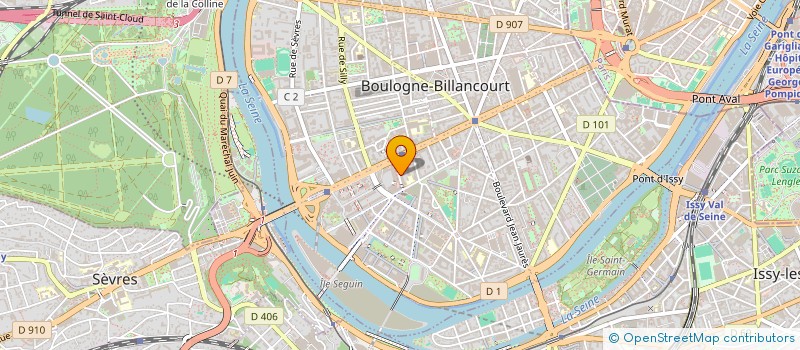 localisation de l'entreprise TAI ZEN QI GONG à BOULOGNE-BILLANCOURT