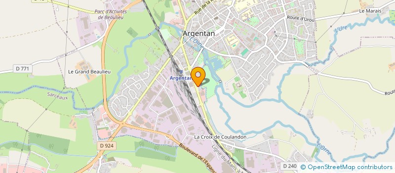 localisation de l'entreprise TAIB à ARGENTAN