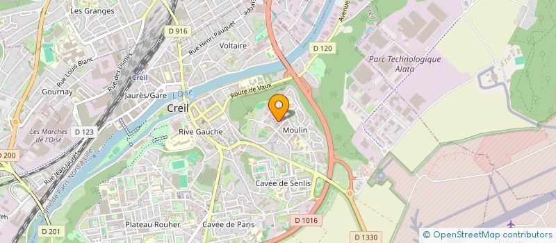 localisation de l'entreprise TAIBA à CREIL