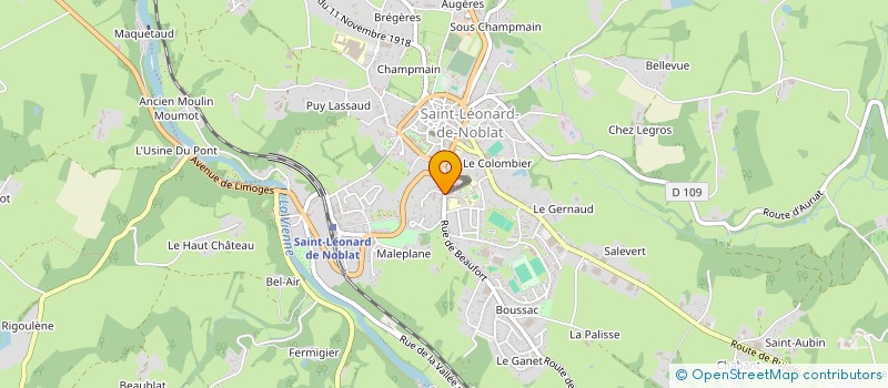 localisation de l'entreprise TAIGA EUROPA à SAINT-LEONARD-DE-NOBLAT