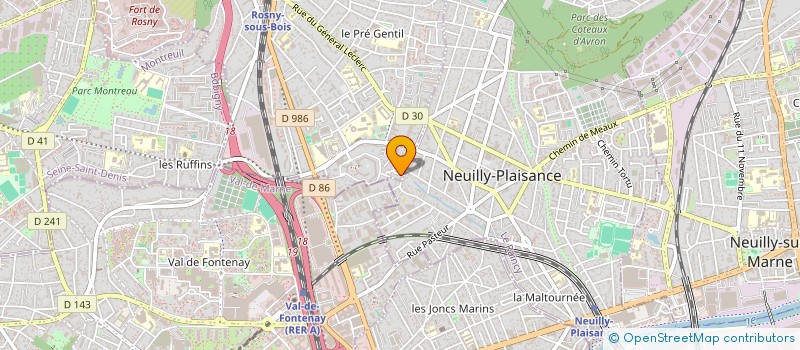 localisation de l'entreprise TAIJI YANG ROSNY  ROSNY-SOUS-BOIS