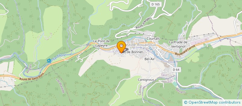 localisation de l'entreprise TAILHADES BATIMENT  LABASTIDE-ROUAIROUX