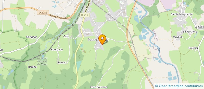 localisation de l'entreprise TAILLANDIER ENERGIE SOLAIRE  PESCHADOIRES