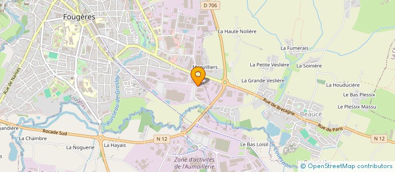 localisation de l'entreprise TAILLANDIER MACE à FOUGERES